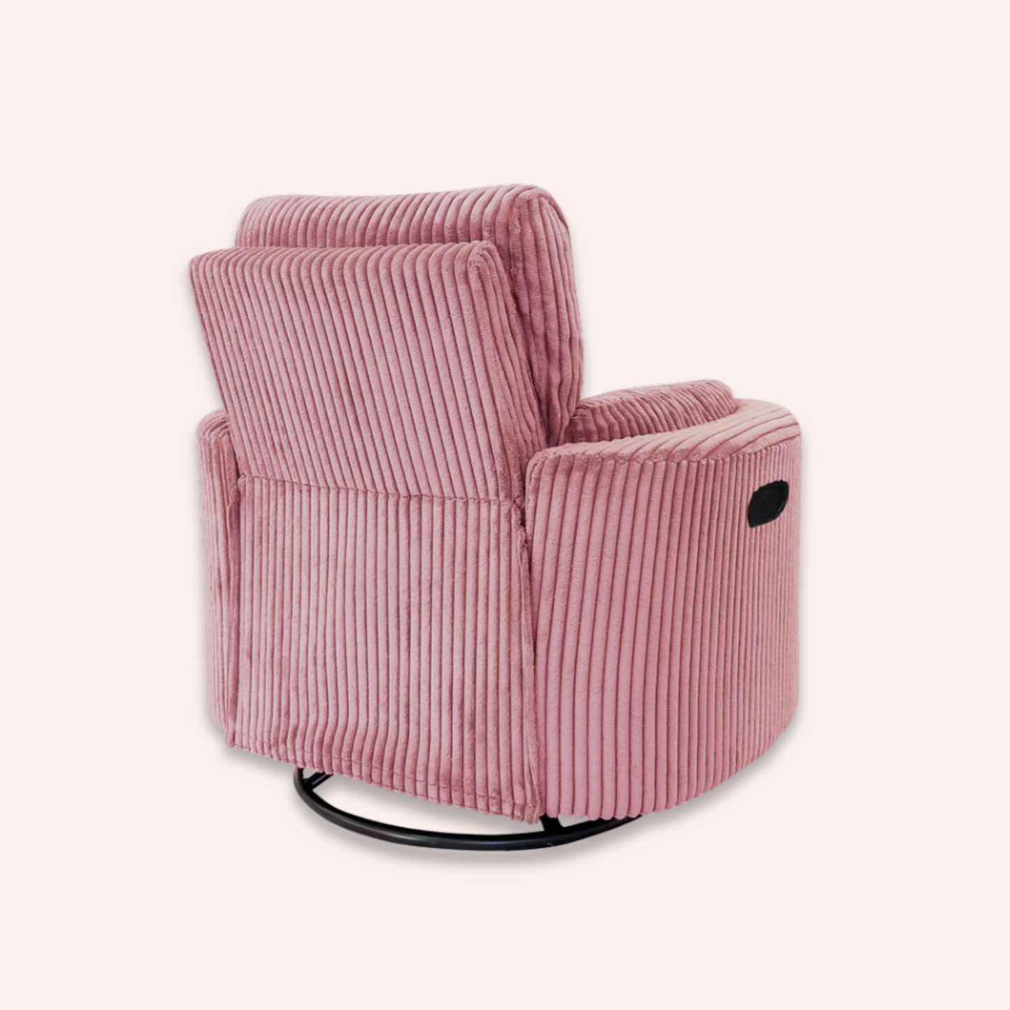 Fluff Mumma Glider Recliner Arm Chair - Blush