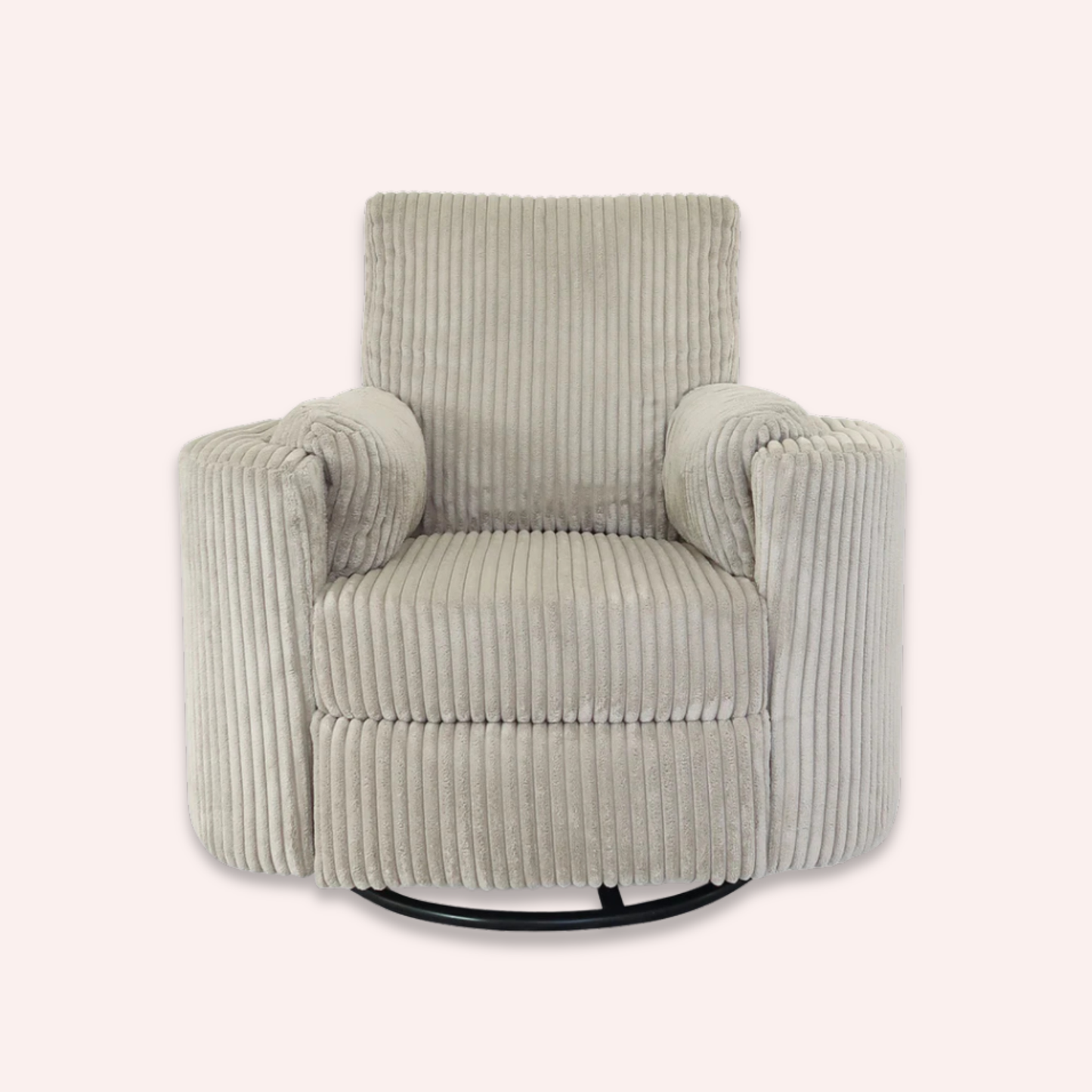 Fluff Mumma Glider Recliner Arm Chair - Fawn