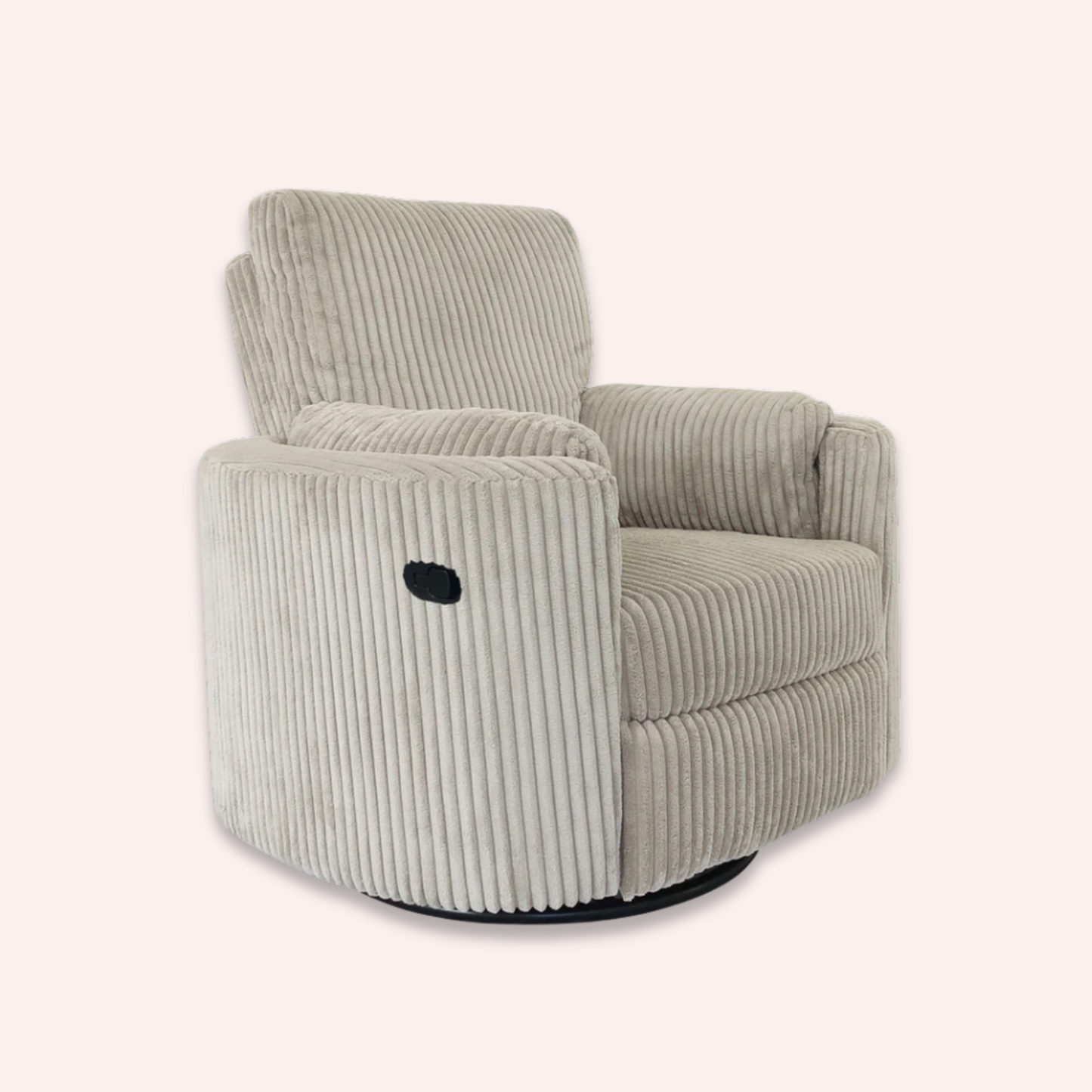 Fluff Mumma Glider Recliner Arm Chair - Fawn