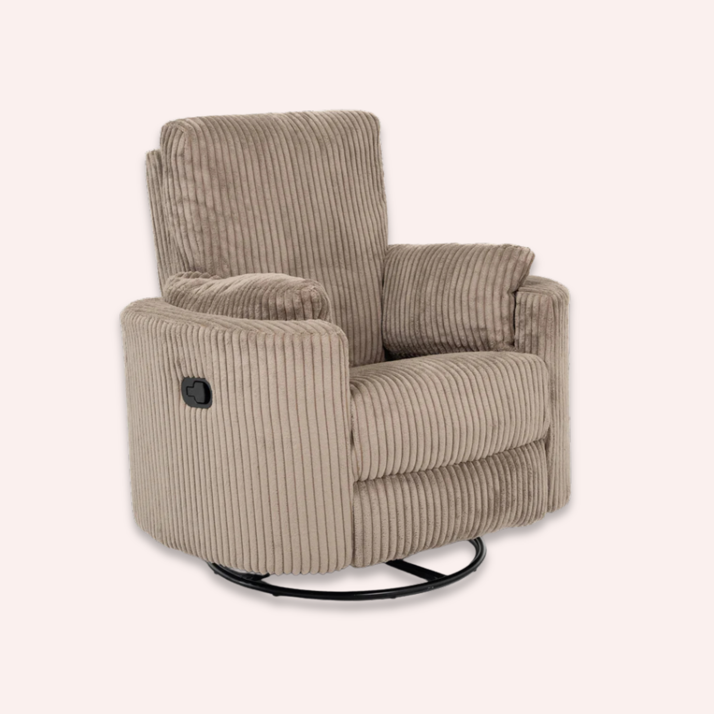 Fluff Mumma Glider Recliner Arm Chair - Teddy