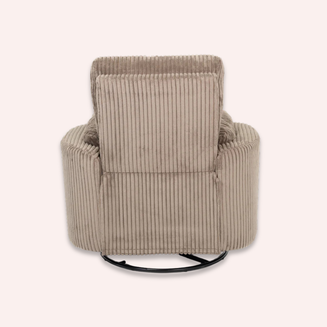Fluff Mumma Glider Recliner Arm Chair - Teddy