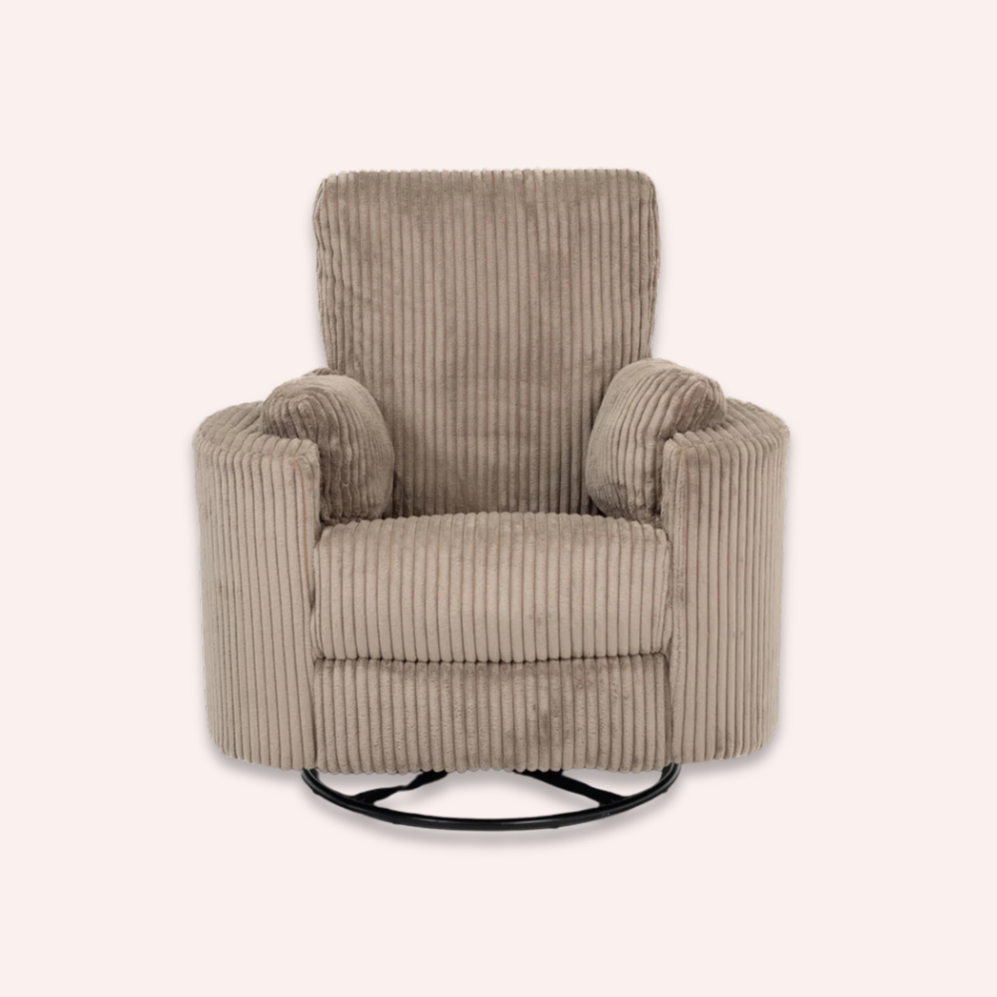 Fluff Mumma Glider Recliner Arm Chair - Teddy