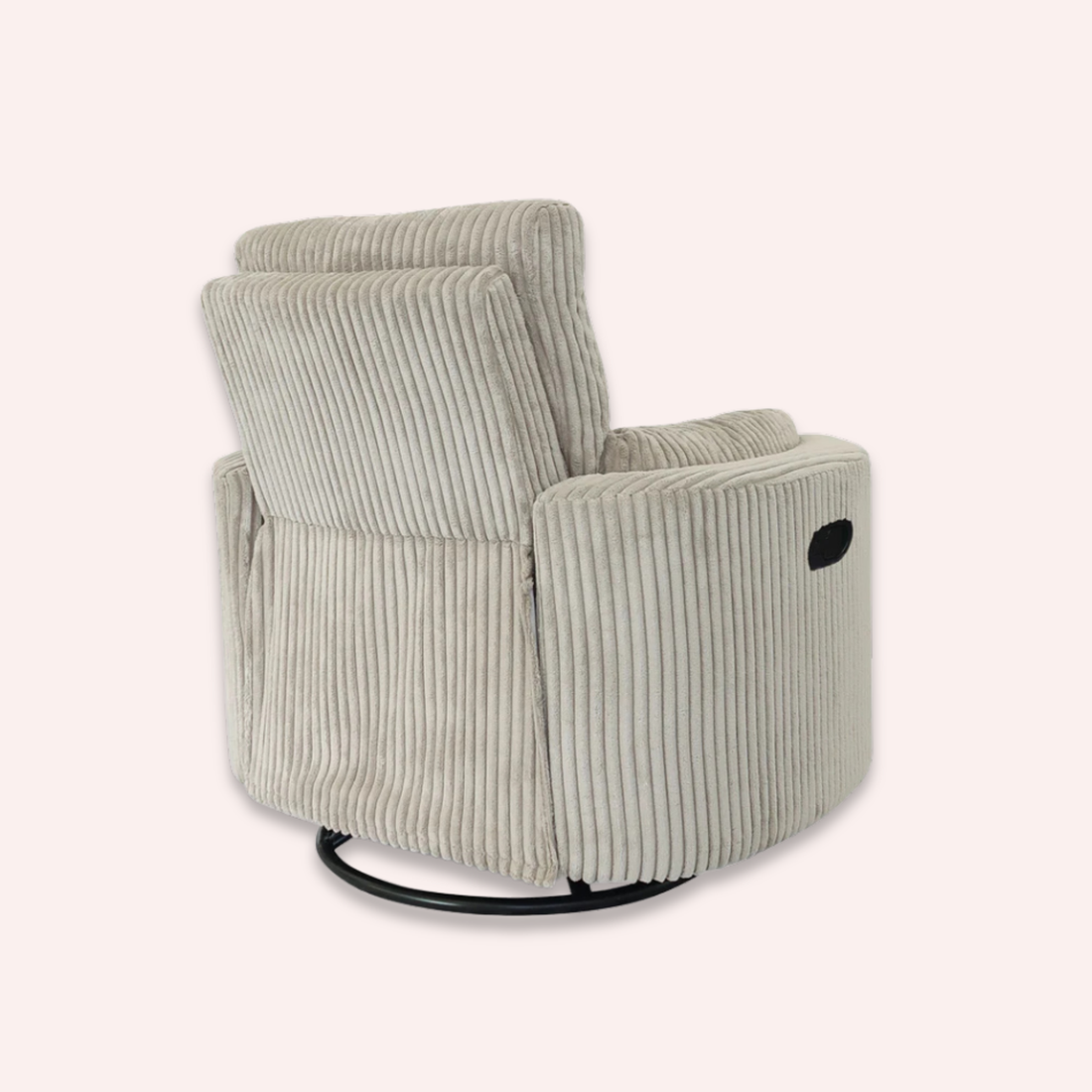 Fluff Mumma Glider Recliner Arm Chair - Fawn