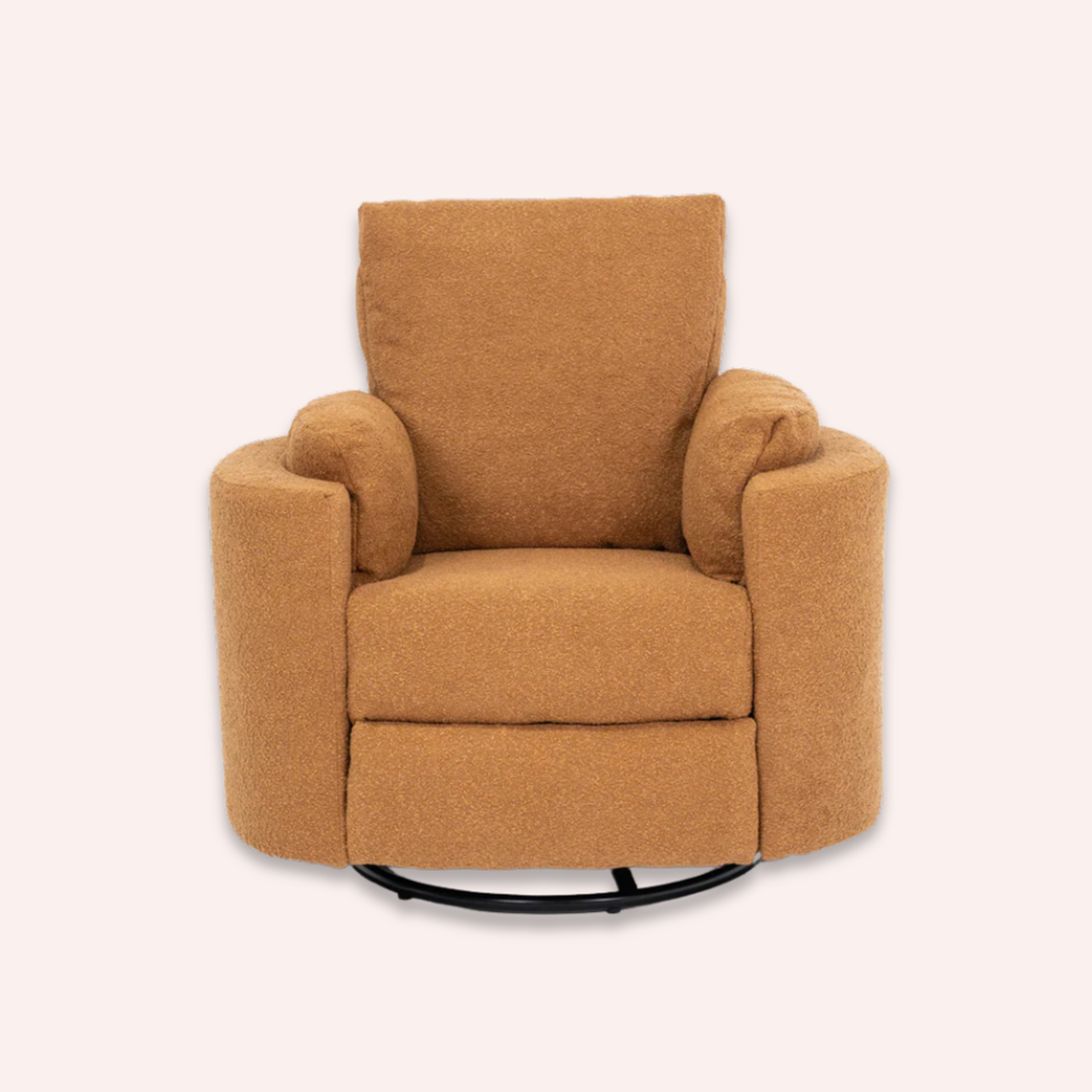 Fluff Mumma Glider Recliner Arm Chair - Ginger