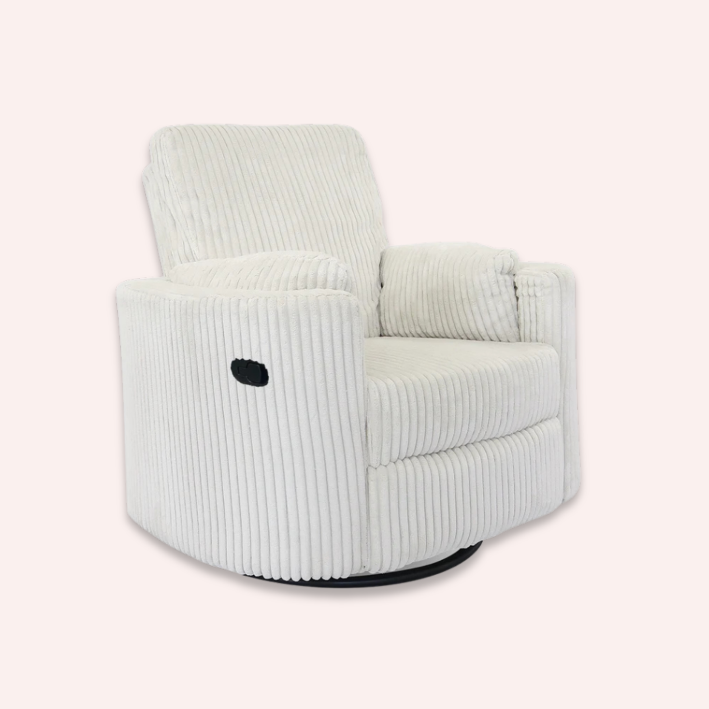 Fluff Mumma Glider Recliner Arm Chair - Off-White