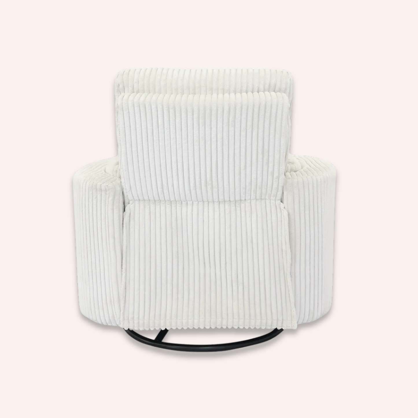 Fluff Mumma Glider Recliner Arm Chair - Off-White