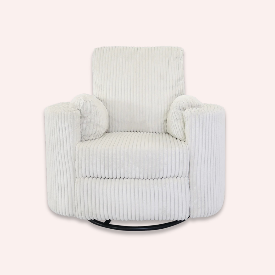 Fluff Mumma Glider Recliner Arm Chair - Off-White