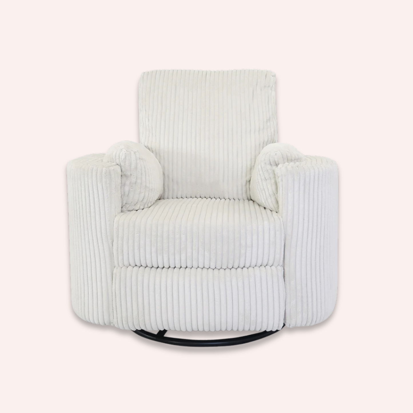 Fluff Mumma Glider Recliner Arm Chair - Off-White