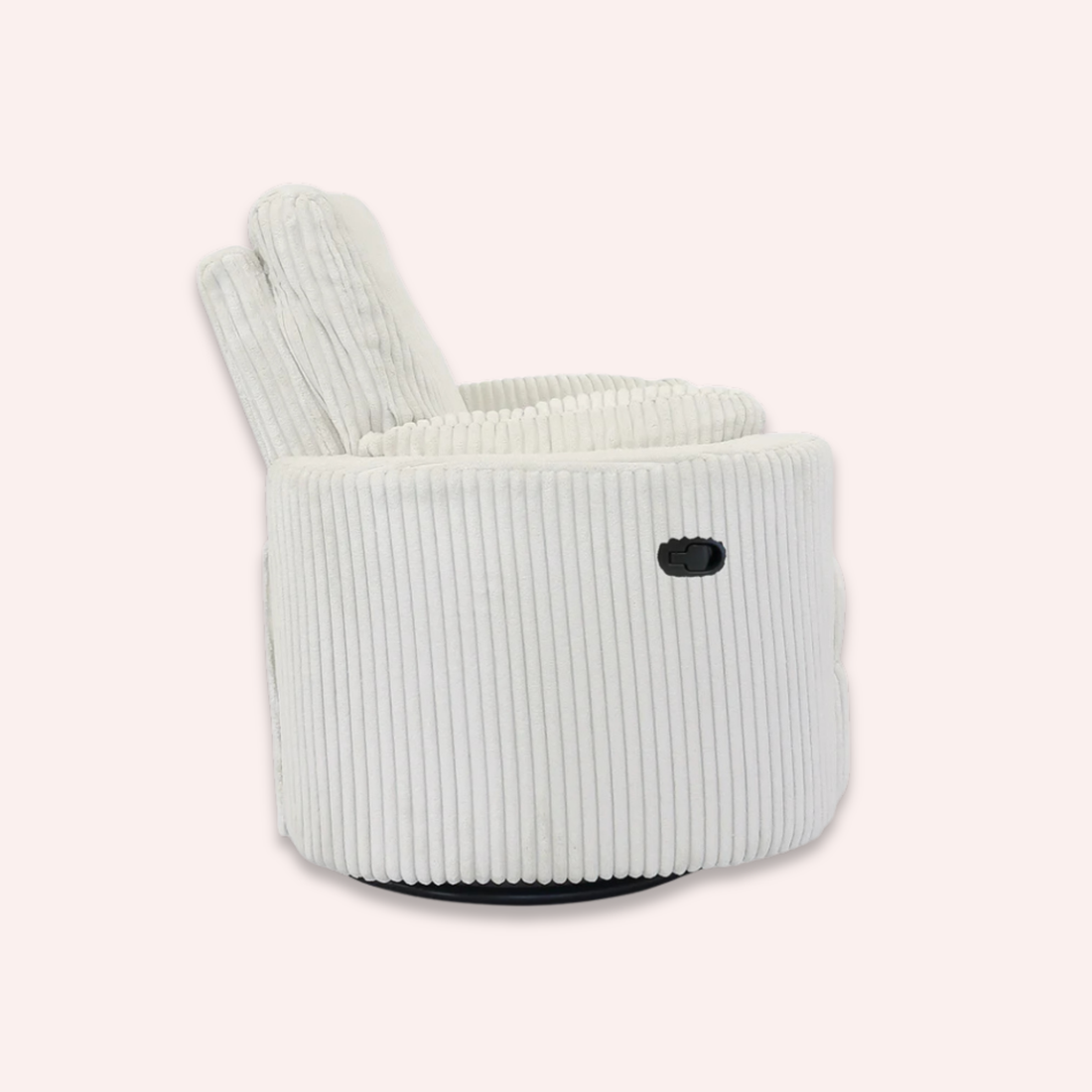 Fluff Mumma Glider Recliner Arm Chair - Off-White