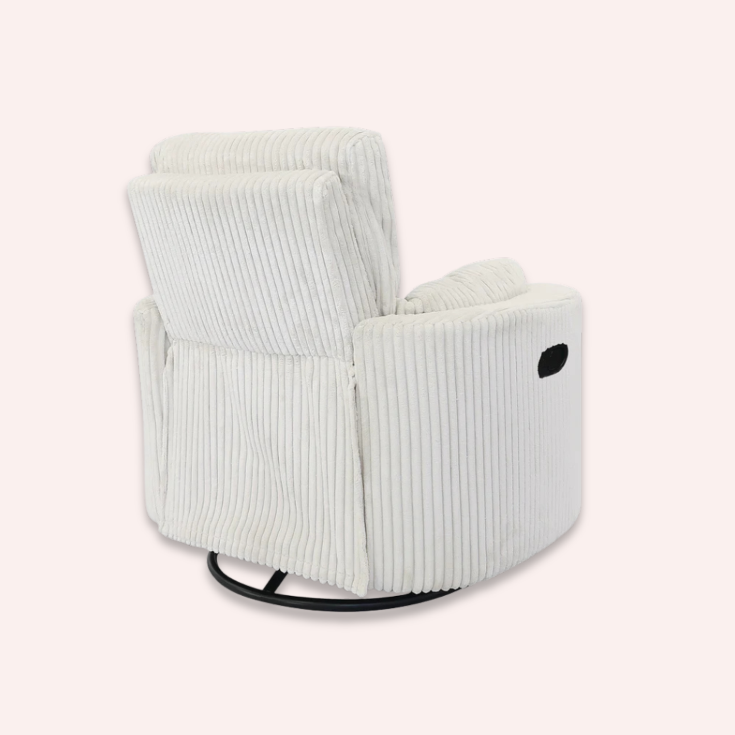 Fluff Mumma Glider Recliner Arm Chair - Off-White