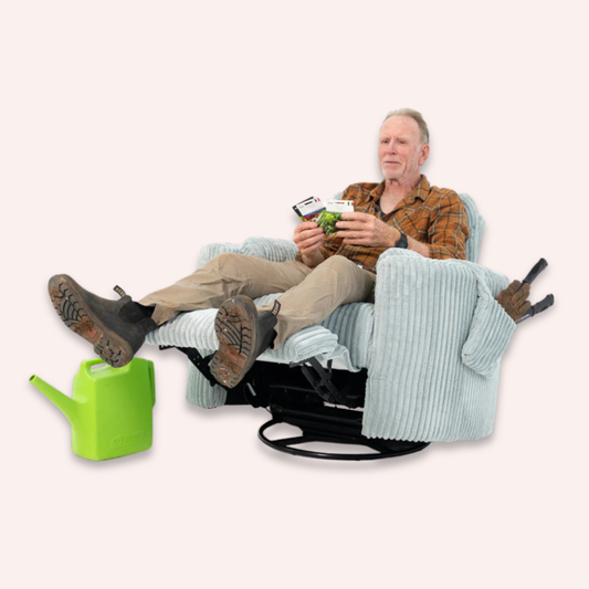 Fluff Mumma Glider Recliner Arm Chair - Sea