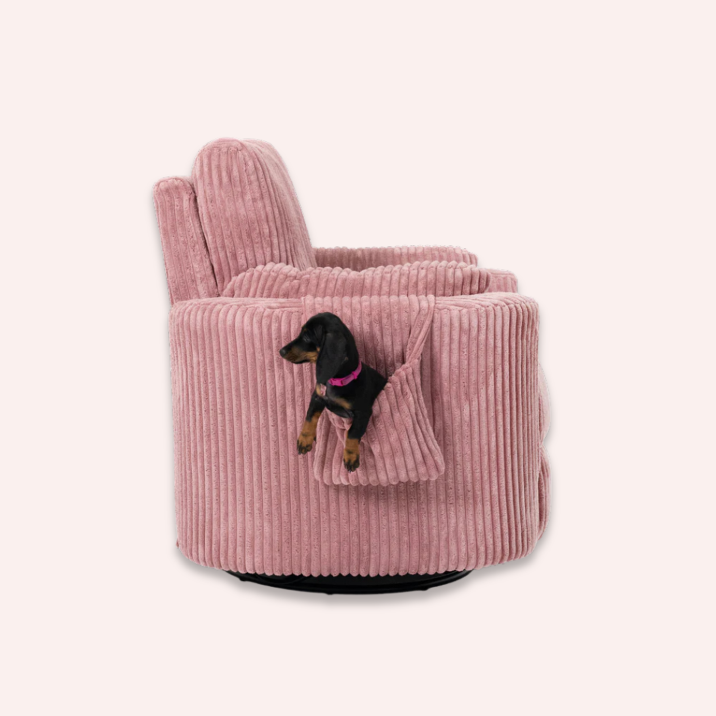 Fluffy Pouch - Set of 2 - Blush
