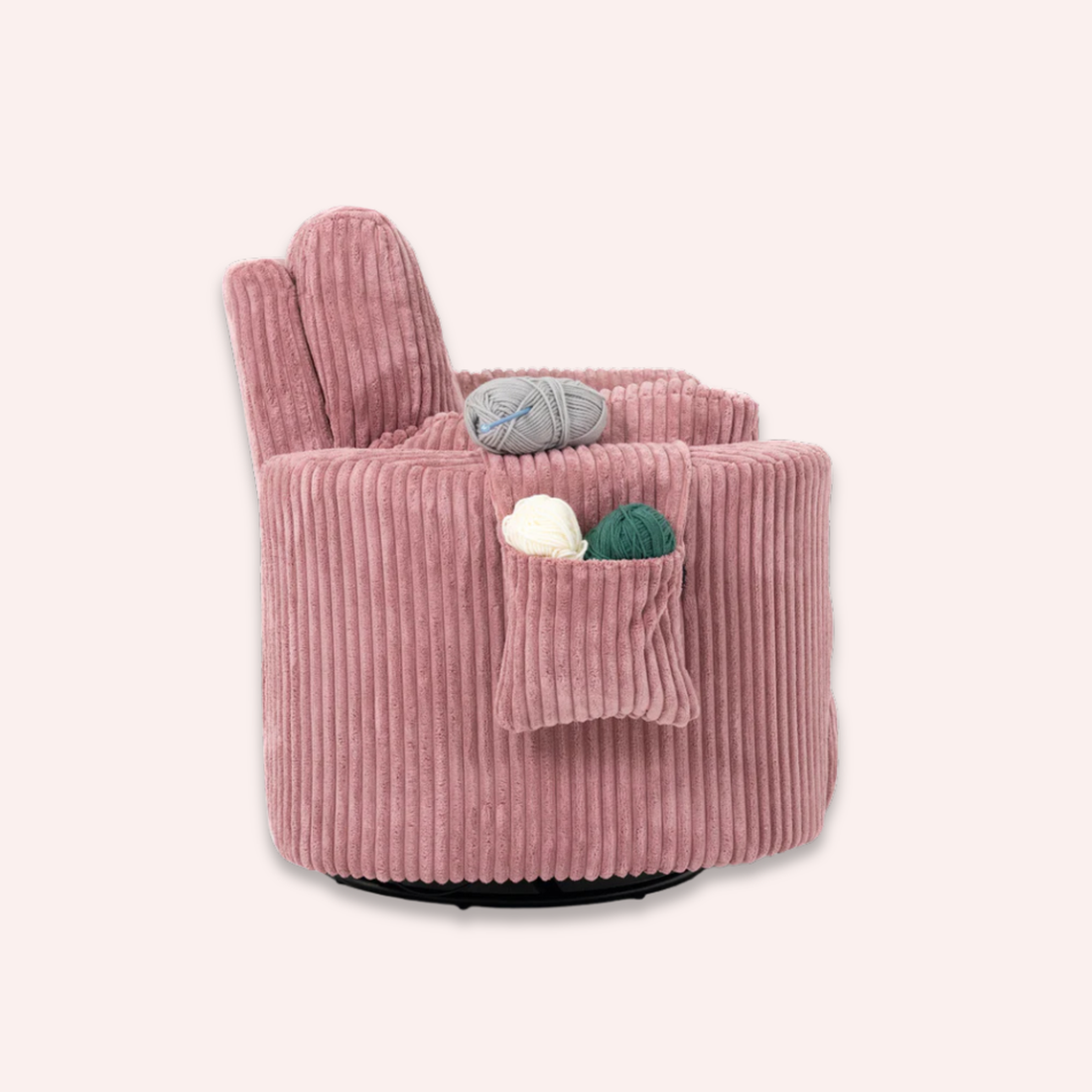 Fluffy Pouch - Set of 2 - Blush
