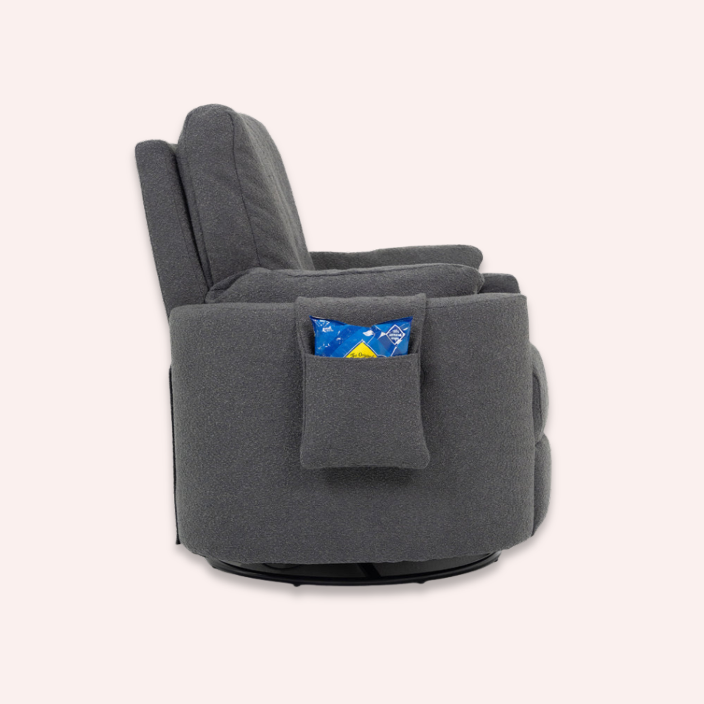 Fluffy Pouch - Set of 2 - Steel