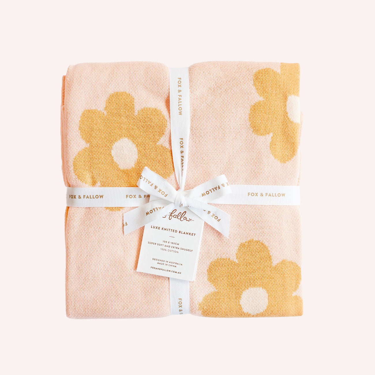 Cotton Baby Blanket - Daisy Chain