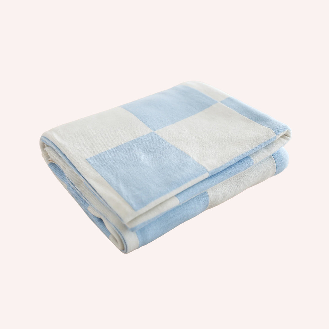 Cotton Baby Blanket - Reversible Powder Check