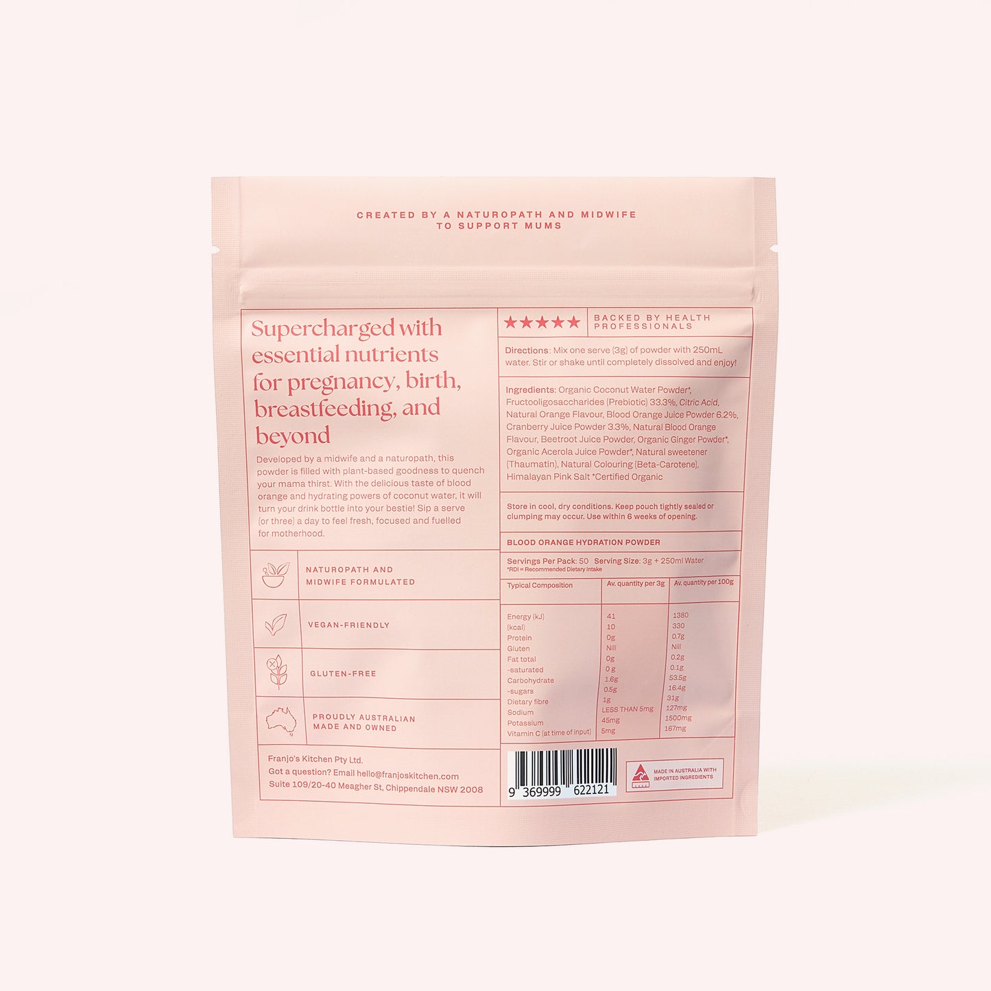 Hydration Powder - Blood Orange & Coconut Blend