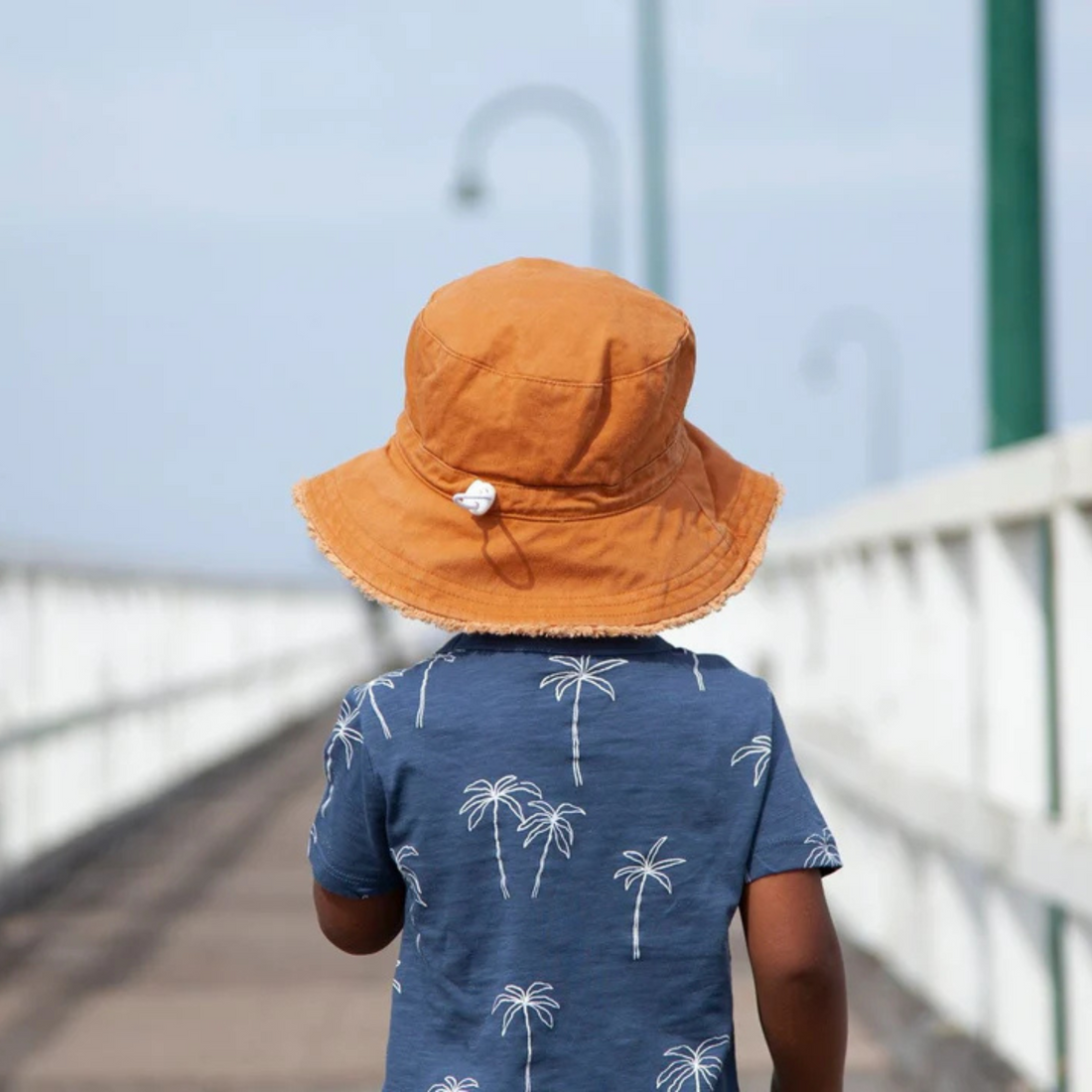 Frayed Bucket Hat - Chestnut