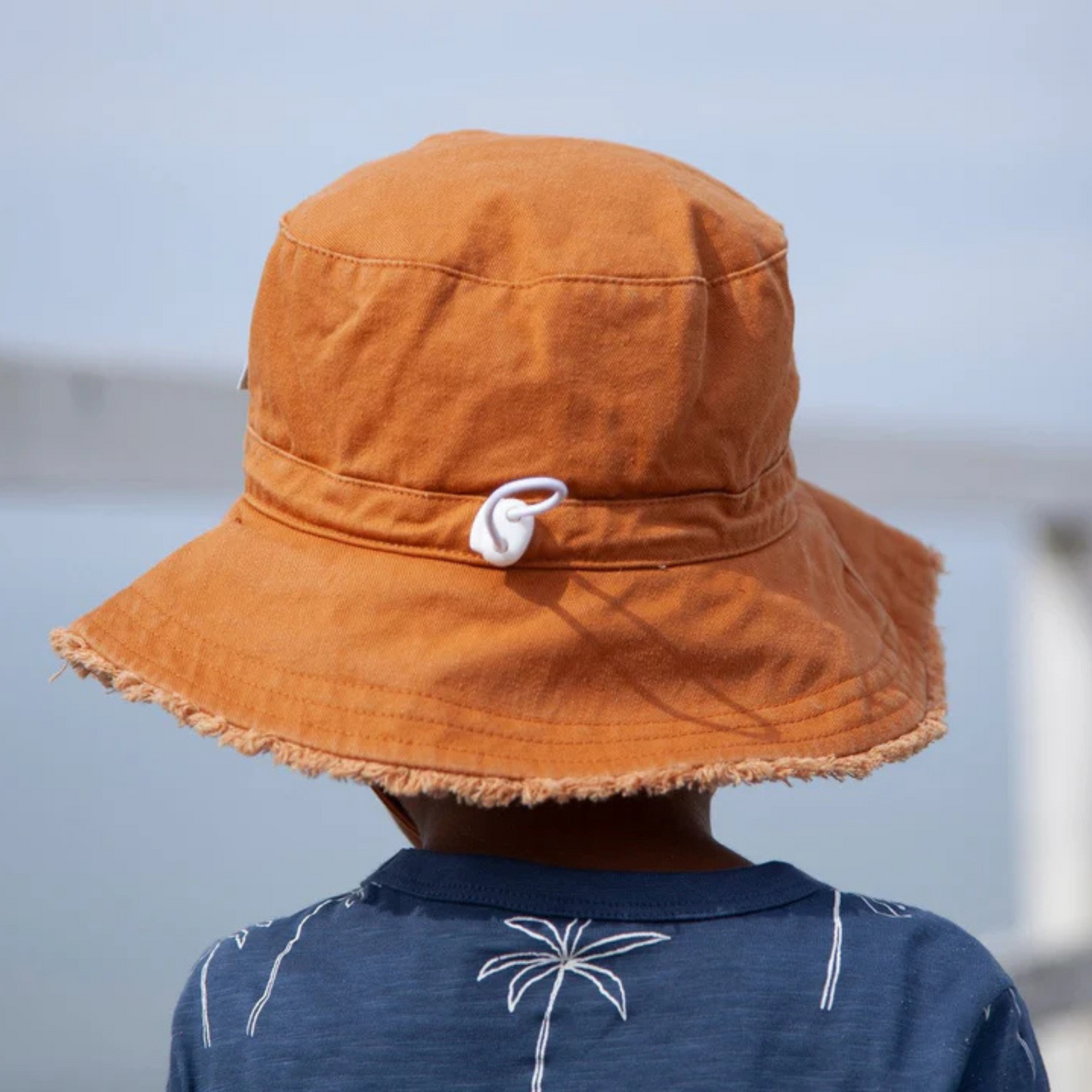 Frayed Bucket Hat - Chestnut