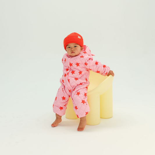 Freddie Bear Suit - Pink Stars