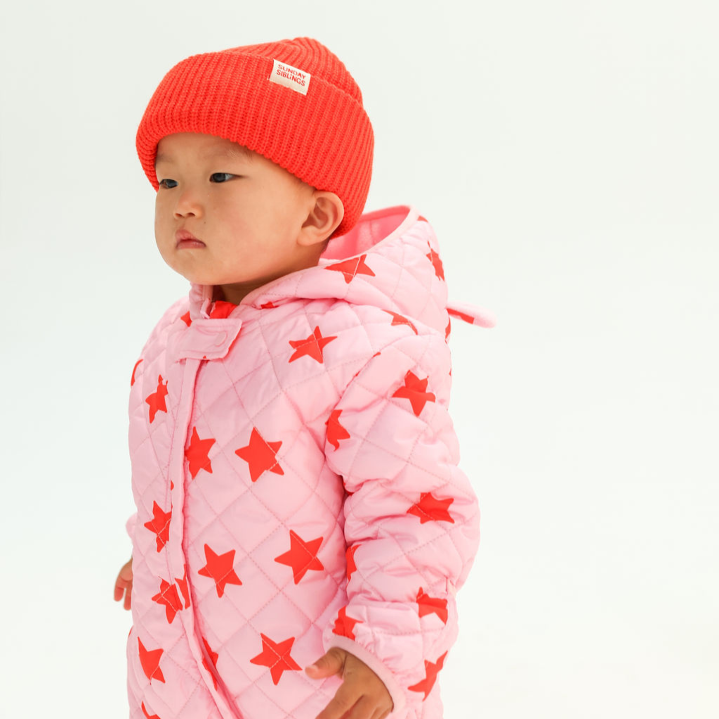 Freddie Bear Suit - Pink Stars