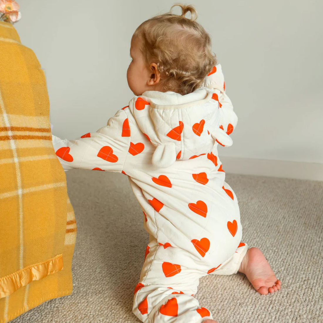Freddie Bear Suit - Red Hearts