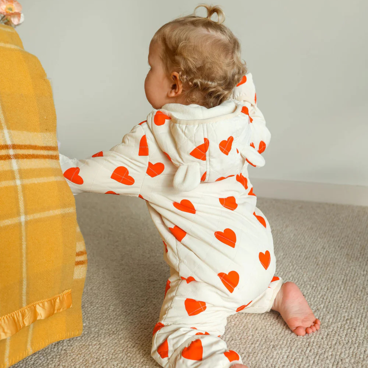 Freddie Bear Suit - Red Hearts