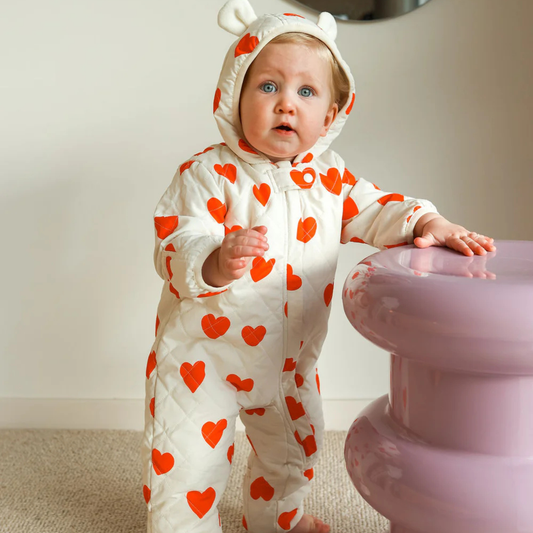 Freddie Bear Suit - Red Hearts