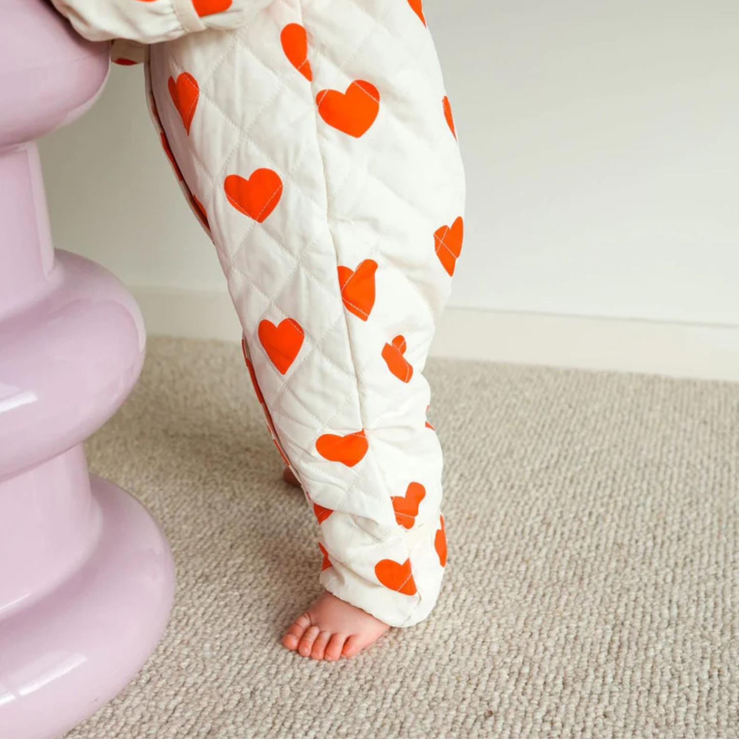Freddie Bear Suit - Red Hearts