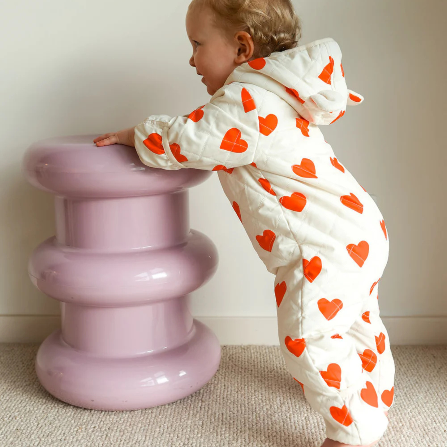 Freddie Bear Suit - Red Hearts