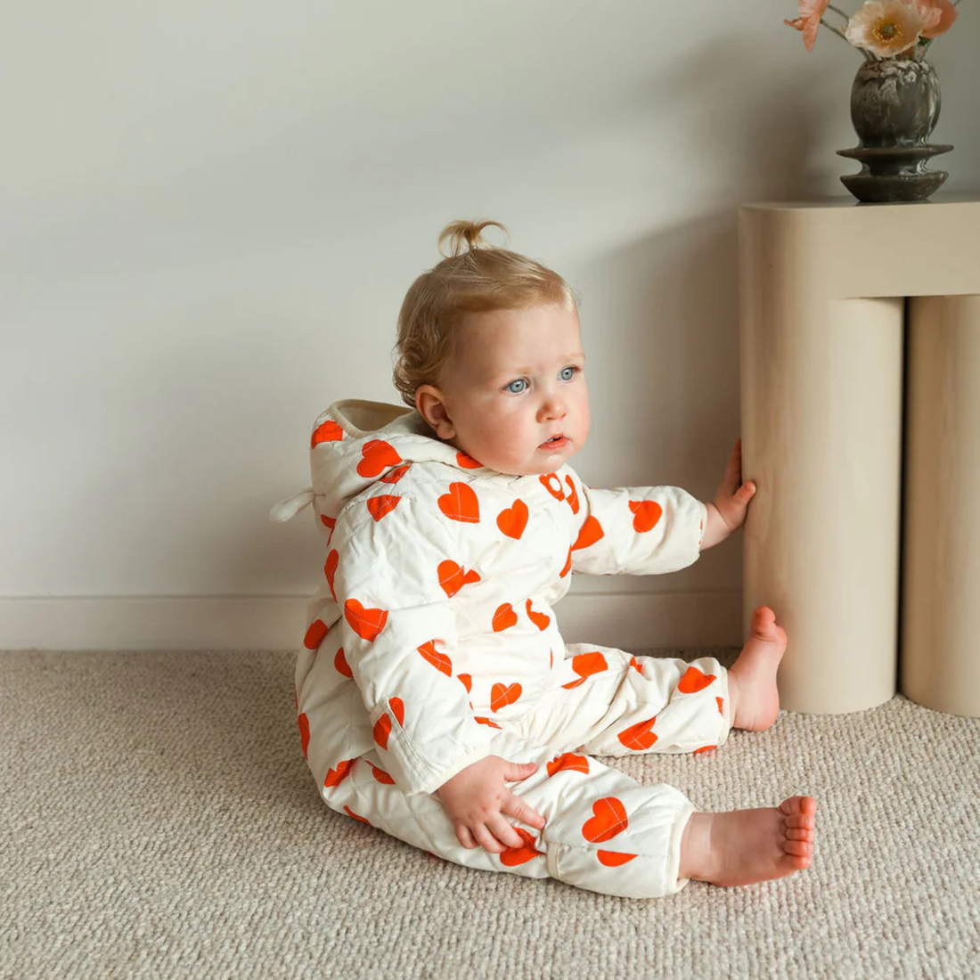 Freddie Bear Suit - Red Hearts