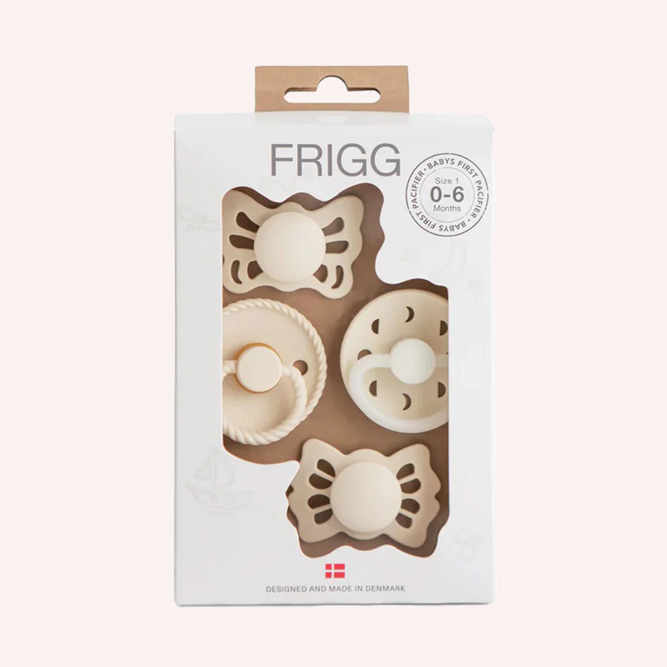 Frigg Try-it 4pk - Cream (Butterfly, Rope, Moon Phase Night, Lucky)