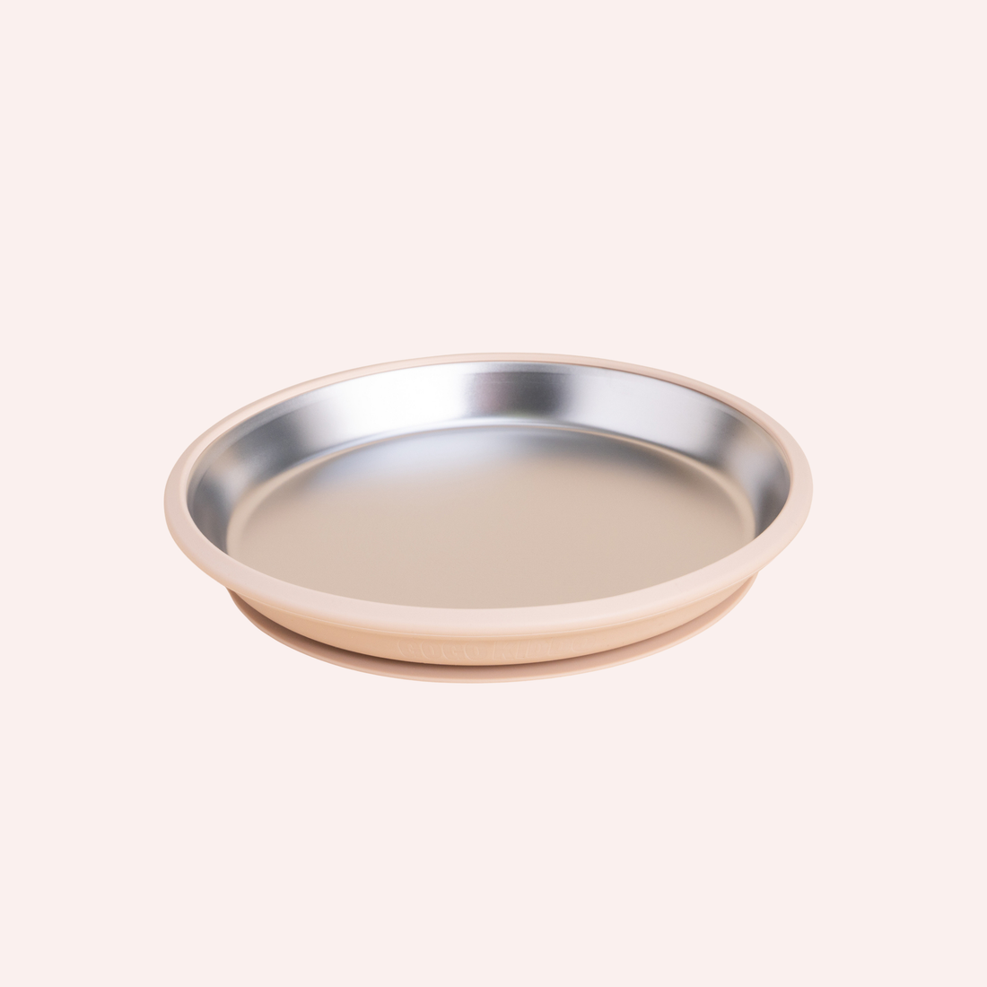 Fun Firsts Stainless Steel Round Plate Duo - Oat