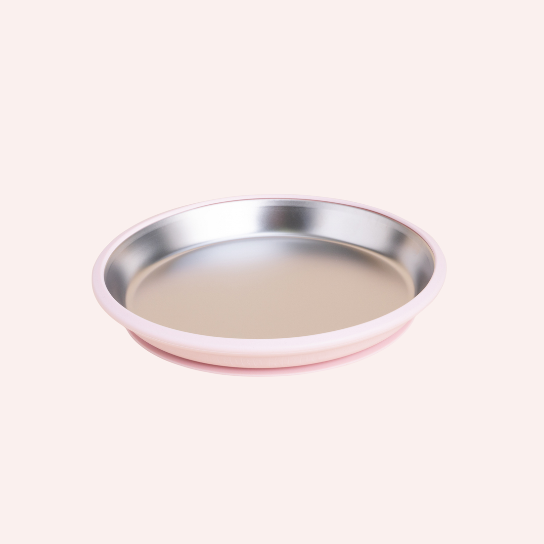 Fun Firsts Stainless Steel Round Plate Duo - Sorbet