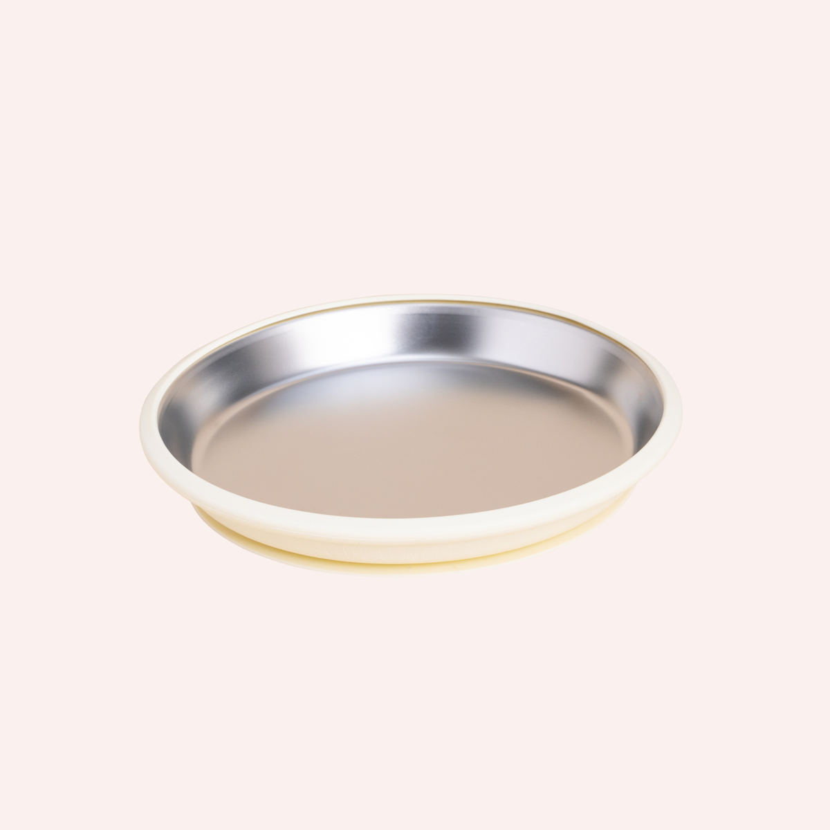 Fun Firsts Stainless Steel Round Plate Duo - Sorbet