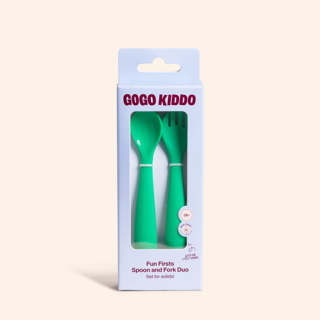 Fun Firsts Spoon and Fork Duo - Green