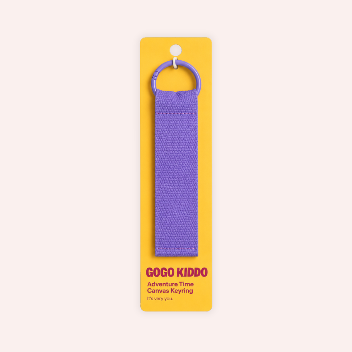 Adventure Time Canvas Keyring - Violet
