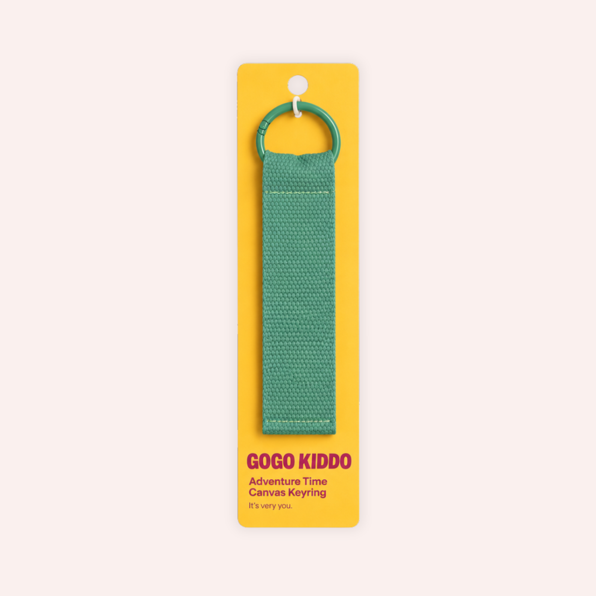 Adventure Time Canvas Keyring - Green