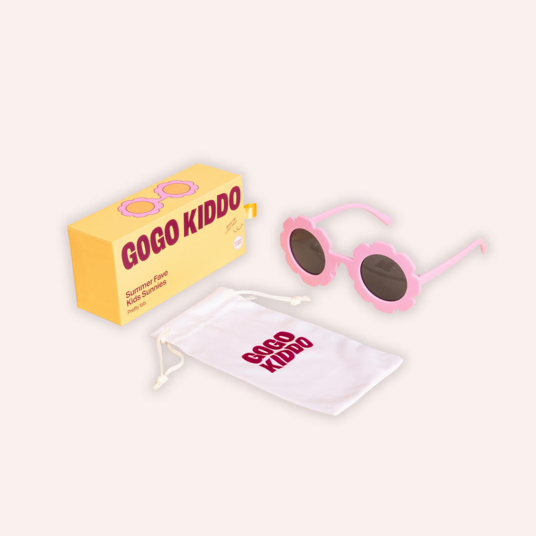 Summer Fave Kids Sunnies - Dusty Lilac Scallop