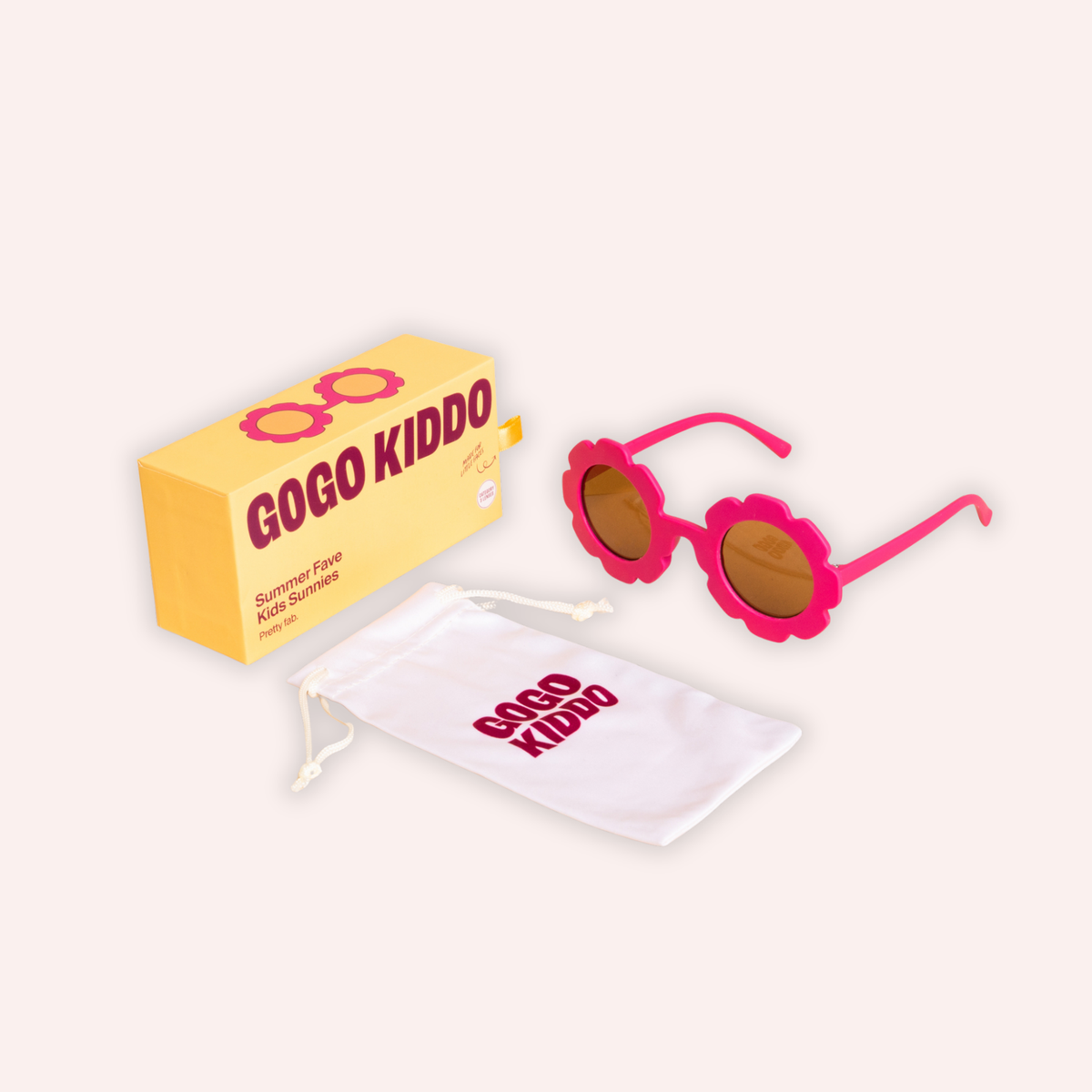 Summer Fave Kids Sunnies - Berry Scallop
