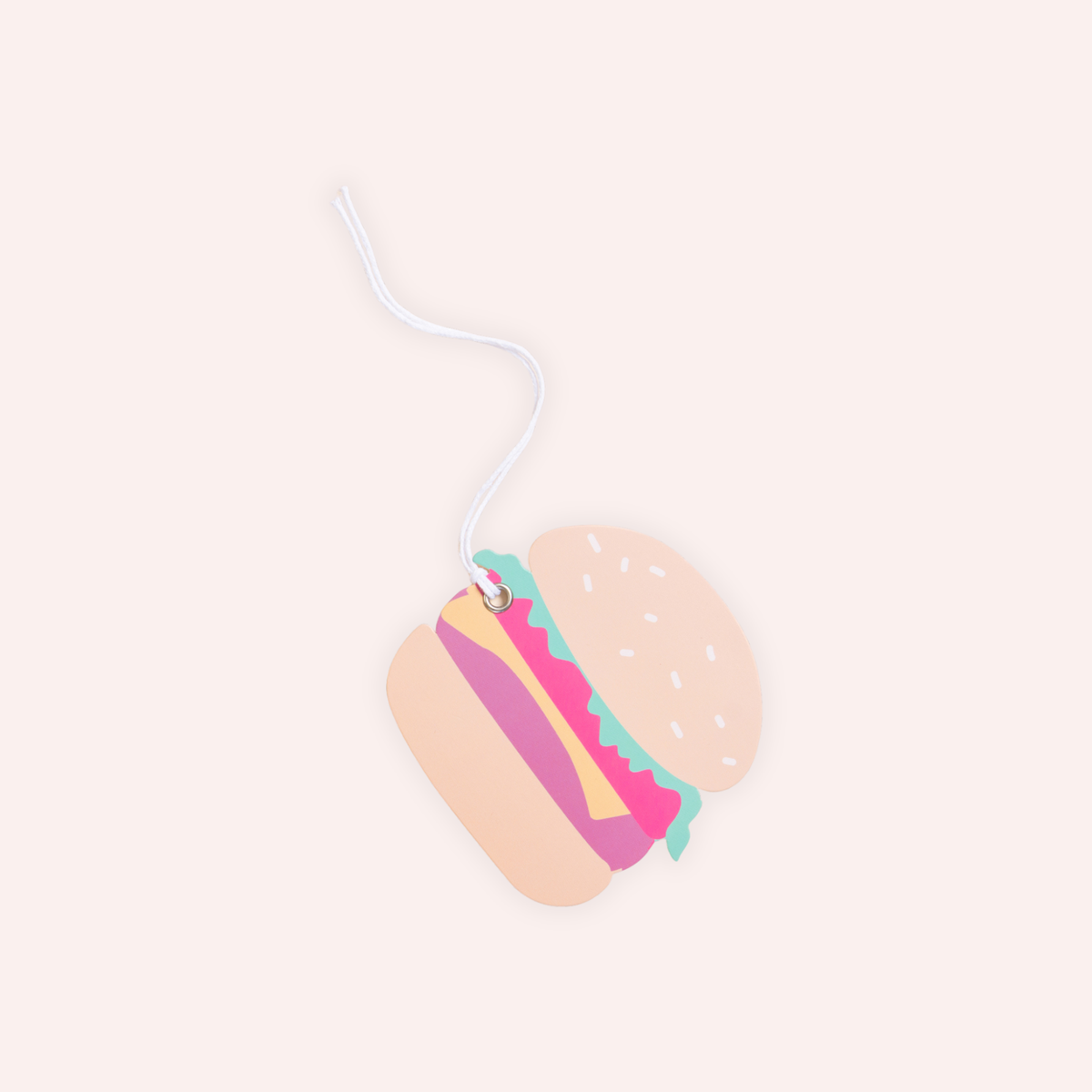 Me to You Greeting Swing Tag - Burger Snack