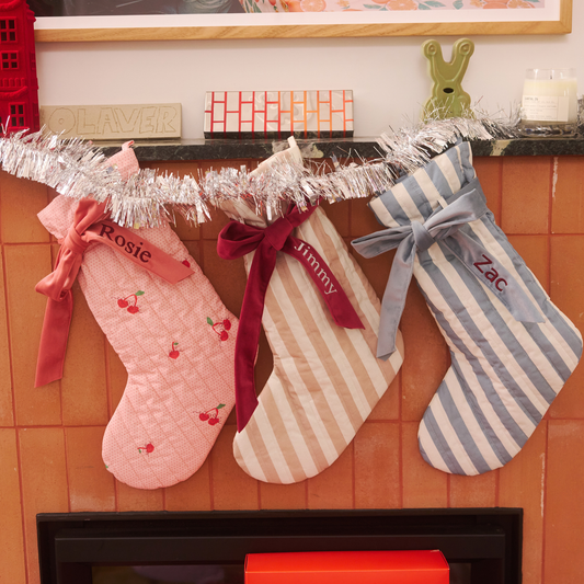 Merry Merry Christmas Stocking - Cherry Chic