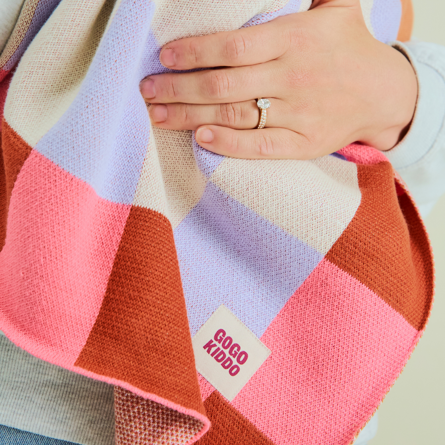 Cosy Baby Blanket - Check Berry