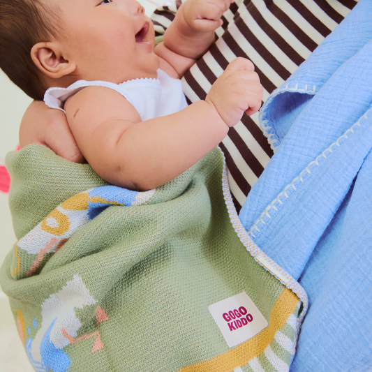 Cosy Baby Blanket - Gulls Gone Fishing