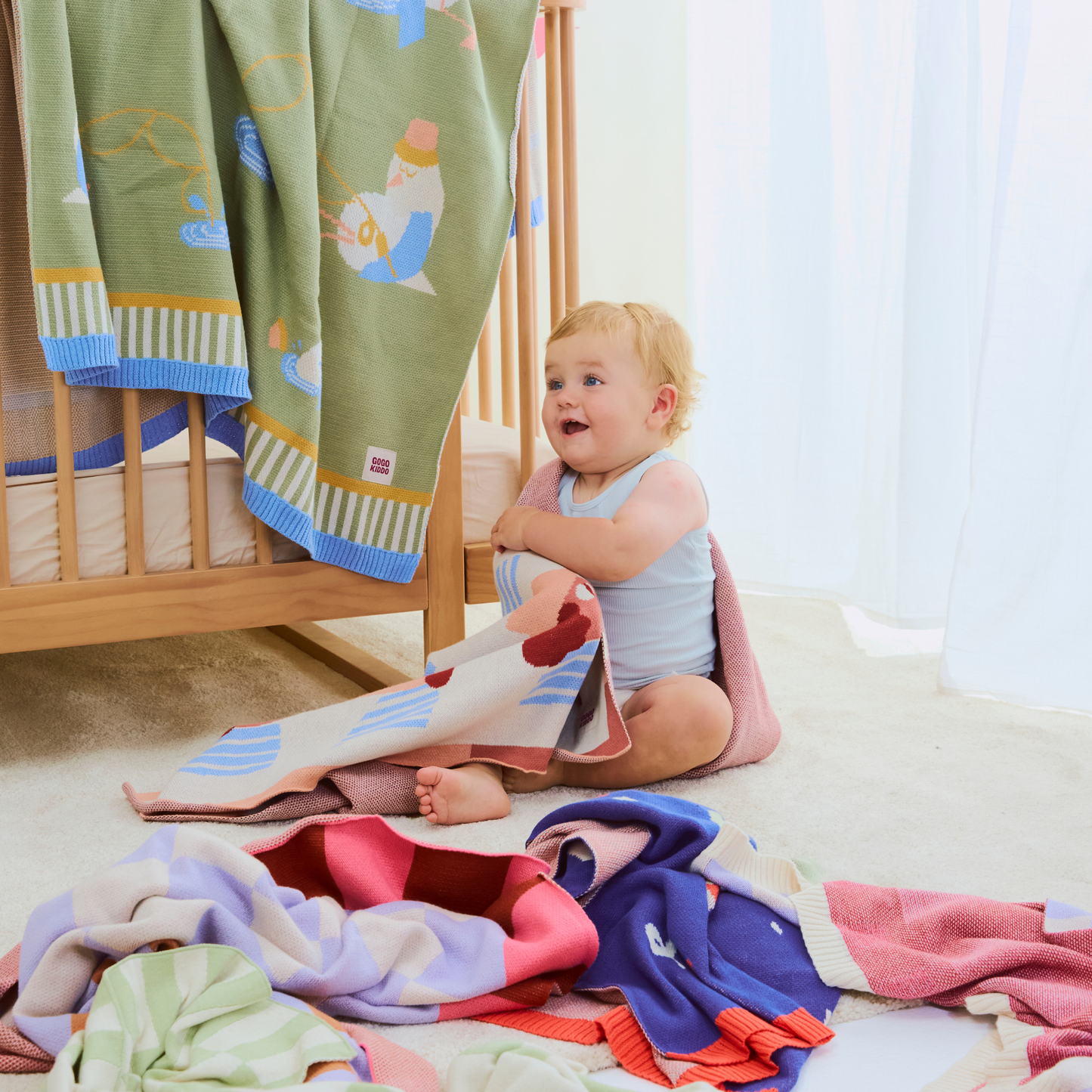 Cosy Baby Blanket - Gulls Gone Fishing