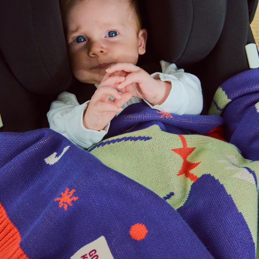 Cosy Baby Blanket - Crocodile Party