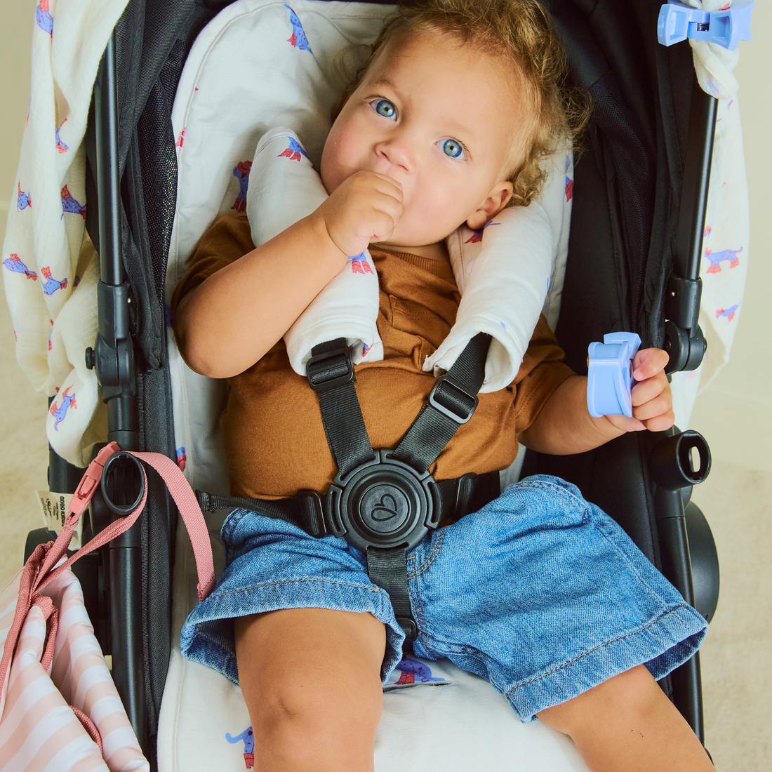 Cosy Pram Liner and Harness Protector - Yeehaw Dog
