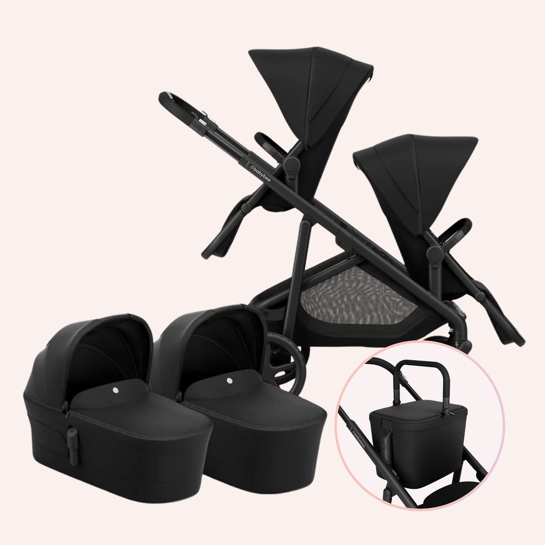 Babybee Juno Twin Pram