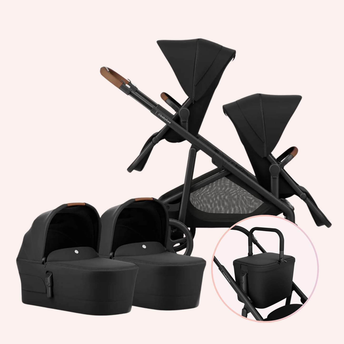 Babybee Juno Twin Pram