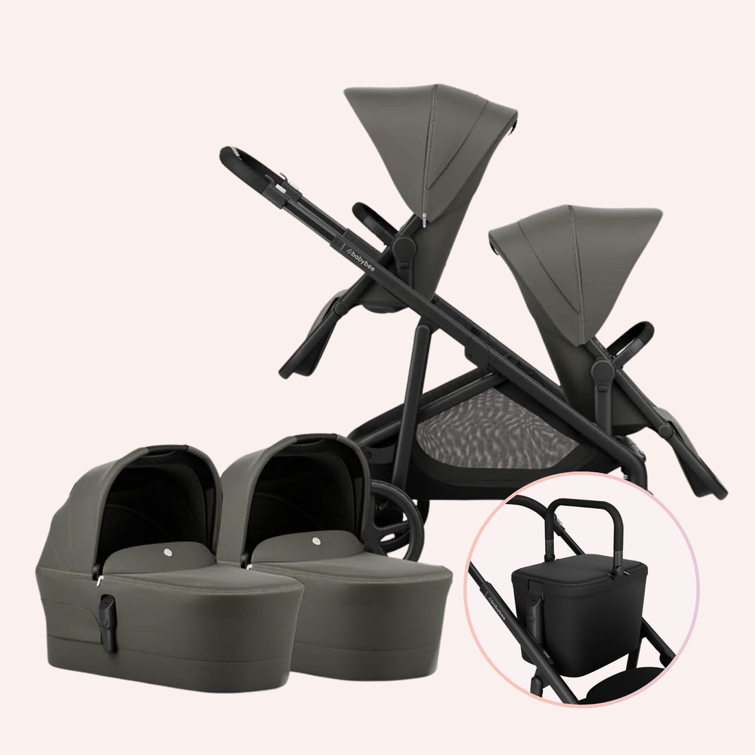 Babybee Juno Twin Pram